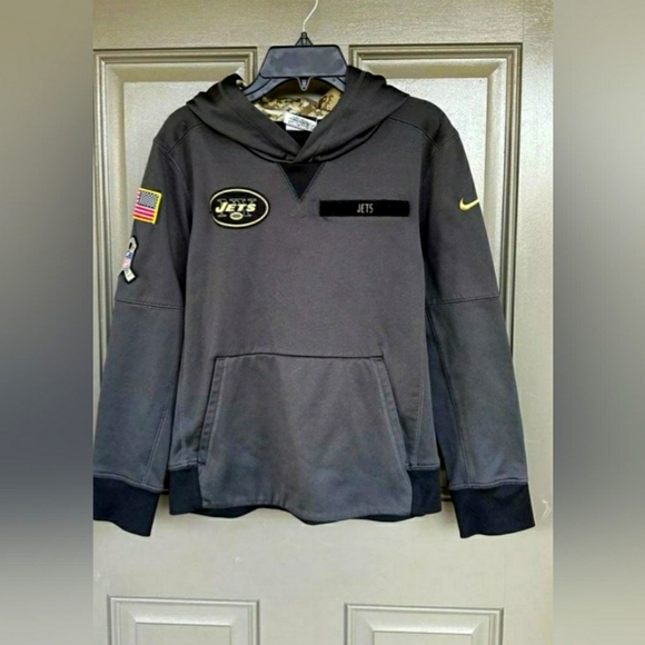 Nike NFL New York Jets Salute Service Pullover‎ Hoodie Sweatshirt